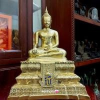 ราคา หลวงพ่อไร่ขิง สธ. ปี23 สมเด็จพระเทพฯเสด็จทรงเททอง หน้าตัก 5 นิ้ว สูง11.5 นิ้ว เนื้อทองเหลือง (21460358594)