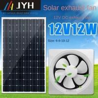 ราคา ♛-❀พัดลมดูดอากาศพลังงานแสงอาทิตย์ 12V หลุมสี่เหลี่ยมใบ้พัดลมดูดอากาศห้องครัวพัดลมดูดอากาศ DC พัดลมระบายอากาศในครัวเรือ (21691967497)
