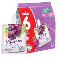 ราคา delivery เจเล่บิวตี้ เยลลี่คาราจีแนน ผสมวิตามินเอ ซี อี และน้ำผลไม้รวม 15% / 150กรัม*6ชิ้น (25347016176)