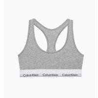 ราคา [ของแท้ 100%] Calvin Klein Bralette ชุดชั้นใน สปอร์ตบรา CK สีเทา มีฟองน้ำ❗️ไซส์ S (7140422301)