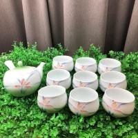 ราคา ชุดกาน้ำชา+ถ้วยชาลายนูน งานใหม่ ราคา 350฿/10ชิ้น #เซรามิคมือสองญี่ปุ่น (8301061177)
