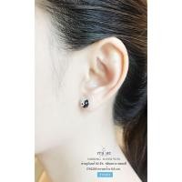 ราคา ต่างหูเงินแท้ 92.5% หยินหยาง ประดับพลอยสี (ตัวเรือนเงินแท้) : EY0203 (2124556765)