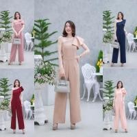 ราคา เสื้อผ้าผู้หญิง พร้อมส่ง ชุดออกงาน เปิดไหล่ จั้มสูทขายาวไปงานเลี้ยง งานแต่ง งานหมั้น แดง กรม ชมพู ครีม โอรส พร้อมส่ง (27311481277)