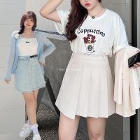 ราคา PMSWEET PLUSSIZE : PMP0504-3XL ครีม : พร้อมส่ง เสื้อผ้าไซส์ใหญ่ คนอ้วน สาวอวบ กระโปรงยีนส์สั้น ซ่อนซิปหลัง ซับในกางเกง (10036874491)