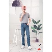 ราคา TBY JEANS ยีนส์ยืดทรง Slim กระเป๋าหลังตัดต่อ TY1522 (21173278950)