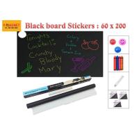 ราคา ไวท์บอร์ด กระดานดำ Black board Stickers 60 x 200 cm. (2488706700)