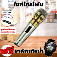 ราคา ไมค์โครโฟน ไมค์โครโฟนสาย ไมค์คาราโอเกะ ฟรี!! สายแจ็คยาว 3.5 เมตร (6667269558)
