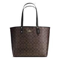 ราคา สวยปัง ราคาปิ๊ง Coach Tote F36658 Brown/Black แท้ % (475894416)