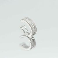 ราคา OriginLuv Ear Cuff ต่างหูเงินแท้925 ชุบทองคำขาว18K ฝังเพชรสวิส ไม่ต้องเจาะหูก็ใส่ได้ (16806976791)