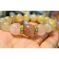 ราคา 18/9/68 กำไลหินนำโชคไหมนาค+โรสควอส 13 มิล+ไหมทอง 11 มิล (44419733234)