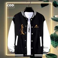 ราคา Varsity Baseball Bomber Jacket Button 209 RILEX KIRKA Text GOLD Origin Premium Mens Baseball Jacket - Varsity Jacket (55903303811)