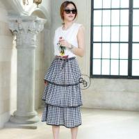 ราคา เซตเสื้อ+กระโปรงลายสก็อต ขนมชั้น (8212369826)