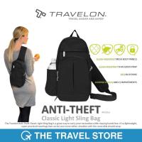 ราคา TRAVELON Anti-Theft Classic Light Sling Bag 42953 กระเป๋าสะพาย ป้องกันการโจรกรรมข้อมูล (19778151451)
