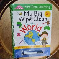 ราคา BOOK - BIG WIPE CLEAN AROUND THE WORLD / WORLD ลบโน้ตบุ๊ก / วาด BOOK / bbw (26287924434)