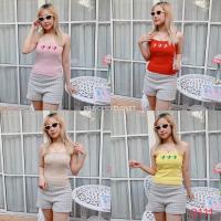 ราคา bybeyond เสื้อไหมพรมสายเดี่ยว คอกลม ลายหัวใจ น่ารักมาก (23135735220)