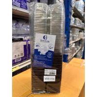 ราคา BP กล่องพลาสติก กล่องใส่ขนม ฐานสีน้ำตาล + ฝาสีใส รหัส E-122 จำนวน 100ชุด (28553637088)