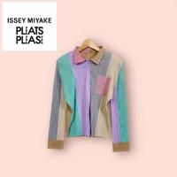 ราคา เสื้อ PLEATS PLEASE ผ้าพลีท ไซด์ - F อก 44-50 ยาว 23 นิ้ว เสื้อเชิ้ตพลีททรงสวยน่ารัก กระดุมหน้า พลีทนุ่ม สวยหรูผู้ดี (26028183601)