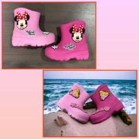 ราคา รองเท้าบูท รองเท้าบูทเด็ก ลายมิคกี้เมาส์ ลายบาร์บี้ (11761354605)