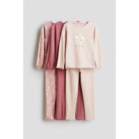 ราคา H&M(เอชแอนด์เอ็ม) ชุดนอนคอตตอน 3 ชิ้น Girls 3-pack cotton pyjamas 1240931_3 (40713855473)