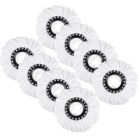 ราคา หัวเปลี่ยนไม้ถูพื้น4แพ็คสําหรับ360 ° Spin Mop, Microfiber Spin Mop Refills, Easy Cleaning Mop Head Replacement Mop Bucket Set Accessories (8) (52503115147)