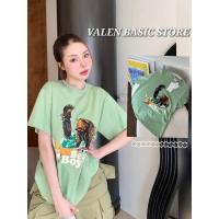 ราคา VALEN BASIC STORE ⛰️เสื้อยืดสีเขียว Beastie boys (23122283712)