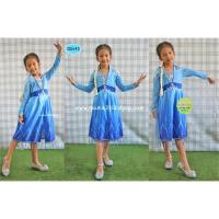 ราคา ชุดเจ้าหญิงเอลซ่าสีฟ้า Elsa Frozen Princess Elsa Dress ชุดแฟนซีเจ้าหญิง **ลดราคา** (4909091663)