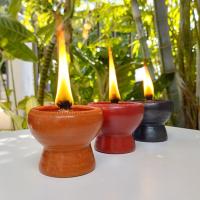 ราคา ตะเกียงน้ำมันพืช จุดได้นาน 4 ชั่วโมง กว้าง 6.5 cm สูง 5.5 cm ตะเกียง (7742291863)