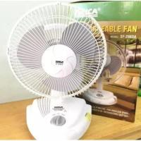 ราคา Sunca พัดลมชาร์จไฟพร้อมไฟฉาย 3 In 1 อเนกประสงค์ แบบพกพา รุ่น SF-296DA (2150892900)