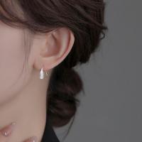 ราคา Hook earrings teardrop earrings sterling silver (42623548970)