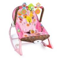 ราคา เก้าอี้โยกเด็ก เปลโยกเด็ก เบาะนอนเด็ก ลายนกฮูกสีชมพู 3in1 มีโมบาย มีเสียงเพลง น้ำหนักเบา พกพาสะดวก (16504388164)