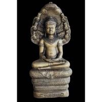 ราคา พระนาคปรกหลวงพ่อศิลา พระประจำวันเสาร์ พระบูชาเนื้อโลหะพญานาคราช 7 เศียร แผ่พังพานปกป้องภัย (53053436133)