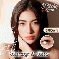 ราคา คอนแทคเลนส์ บิ๊กอาย รุ่น Tommy gray/brown/black มีค่าสายตา (00.00)-(-10.00) (28155840912)