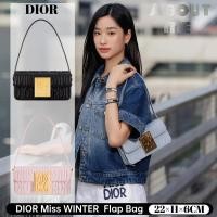 ราคา ดิออร์ DIOR Miss WINTER Dior Flap Bag กระเป๋าสะพายข้างผู้หญิงกระเป๋าสะพายข้าง DIOR BAG (27977481712)