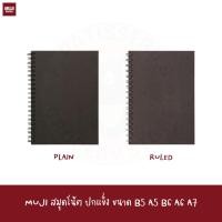 ราคา MUJI สมุดจดริมลวด สันห่วง Planted Wood Paper Double Ringed Ruled Notebook wire plain ruled line a5 b5 a6 b6 a7 (19644428020)
