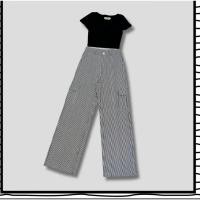 ราคา New Size:: XXL ชุดเชตเสื้อครอป กางเกงคาโกขายาว งานป้าย The Alner (29357162761)