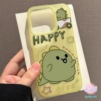 ราคา ❤จัดส่งในพื้นที่❤เคสมีน้ำค้างแข็ง TPU การ์ตูน ไดโนเสาร์สีเขียว สำหรับ iPhone16 15 14 13 11 8 7 6 Plus Pro Promax X XS XR (26538824407)