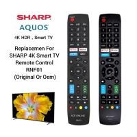 ราคา เปลี่ยนสําหรับ SHARP 4K Smart TV รีโมทคอนโทรล RNF01 ( หรือ Oem) เข้ากันได้กับ 4T-C55CJ2X.. (29503320446)