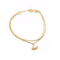 ราคา [ใหม่] Bvlgari Bvlgari สร้อยข้อมือแบบพัดเล็ก สีขาวสำหรับสุภาพสตรี .material=โรสโกลด์ (43676887547)