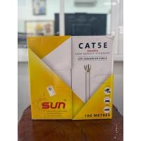 ราคา สายแลน 100เมตร UTP LAN CABLE CAT5e 100M INDOOR สีขาว ยีห้อ SUN (2728913299)