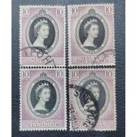 ราคา Setem Malaya 1953 Coronation of Queen Elizabeth II (4V) (24745684020)