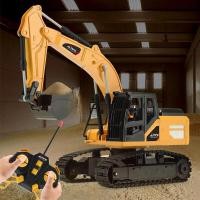ราคา RC Excavator Dumper Car 2.4G Remote Control Engineering Vehicle Crawler Truck Excavator Toys for Boys Kids Christmas Gif (22783840363)