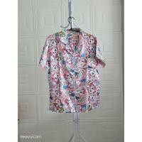 ราคา ชุดนอนลายแมวมาลี ผ้าซาตินแขนสั้นขาสั้น (10069170549)