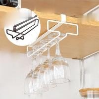 ราคา [สจ] ที่วางแก้วไวน์ ที่วางแก้วไวน์ ชั้นวาง ตู้ครัว แถว แขวน เจาะฟรี คว่ํา แก้วไวน์ แขวน แร็ค (48802394660)