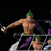 ราคา New 20cm One Piece Anime Figure GK Roronoa Zoro Action Figure PVC Collection Cartoon Model Doll Gift Toys Decoration (28036878765)