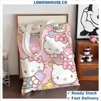 ราคา Sanrio Hello Kitty Cinamoroll Tote Bag กระเป๋าผ้าแคนวาสนักเรียน Ins Style Shoulder Bag กระเป๋าวิทยาลัย กระเป๋าทํางาน (49752247461)