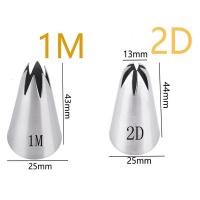 ราคา ชุดหัวบีบครีม 2 ชิ้น, 1M 2D สําหรับตกแต่งเค้ก (52103116067)