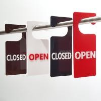 ราคา ป้ายเปิด-ปิดร้าน 2 หน้า OPEN-CLOSE ป้ายแขวนลูกบิดประตู ป้ายแขวนประตูหน้าร้าน ป้ายตกแต่งร้าน (25506333855)