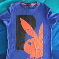 ราคา (พร้อมส่ง มือสอง ของแท้) เสื้อยืด Playboy สีน้ำเงิน (995427715)