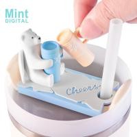 ราคา ถ้วยฝาปิด Topper หมวกฟางสําหรับ 40oz Stan Ley Tumbler Tag ถ้วยน้ําแข็งตกแต่ง Creative Angel หมีสีขาวซิลิโคนถ้วยอุปกรณ์เสริม (29160091035)