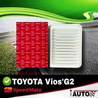ราคา ใส้กรองอากาศ กรองอากาศ TOYOTA Vios'G2 นิววีออส 07-12 ยี่ห้อ Speedmate สปีดเมท สหัส SM-AFJ003 (22584937494)